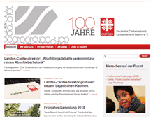 Tablet Screenshot of caritas-bayern.de